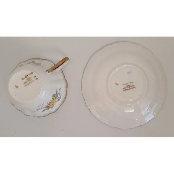 Rare Vintage Gladstone teacup‎ and saucer, bone china,ade in England - Picture 6 of 6